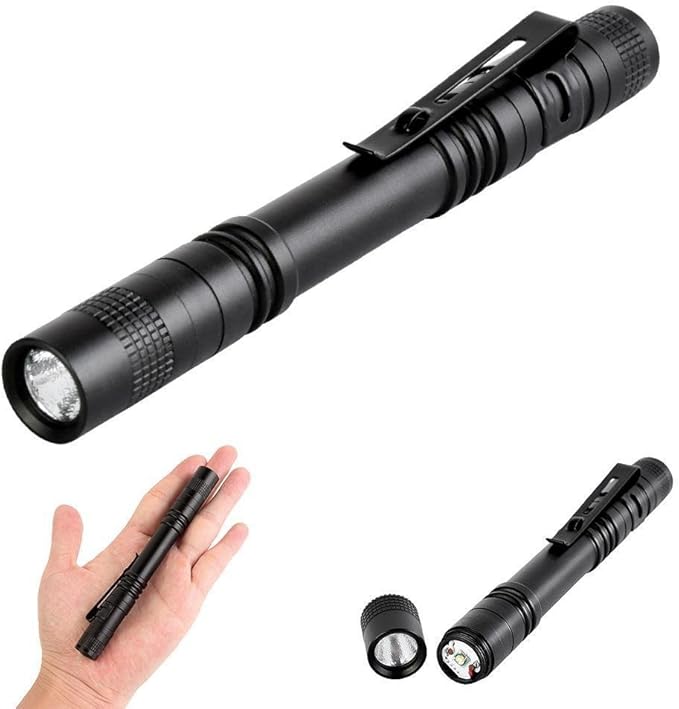 Pen Flashlight,5PCS Led Pen Light Flashlights with Clip,500 Lumen Mini Pocket Medical Penlight Inspection Flashlight