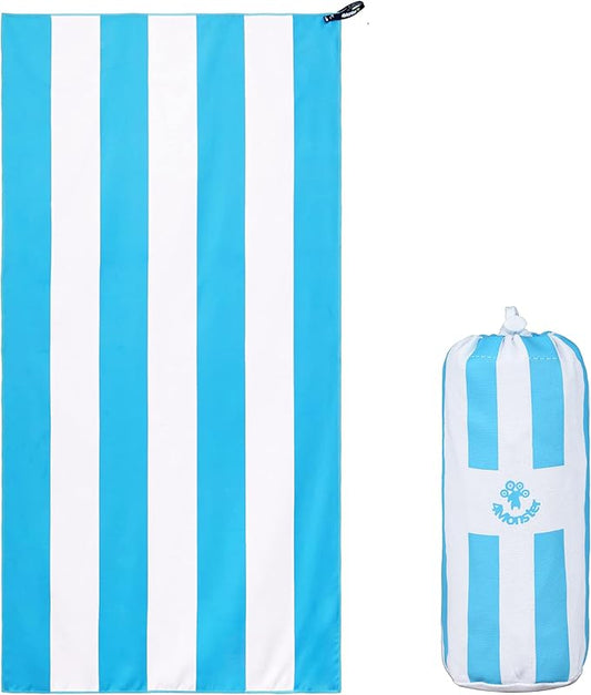 4Monster Microfiber Beach Towel Quick Dry,Super Absorbent Lightweight Travel Towel for Swimmers, Sand Free Camping Towel, Beach Towels for Pool, Swim, Water Sports,Yoga,Gym,Backpacking