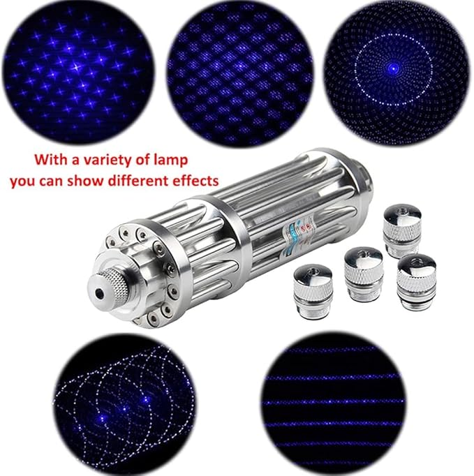 High Power Iaser P0lNTER, Long Range Tactical 1500m Flashlight, Adjustable Focus, with Battery Rechargeable/Aluminum/Rechargeable for Camping Gear/Hiking/Defense/Handheld