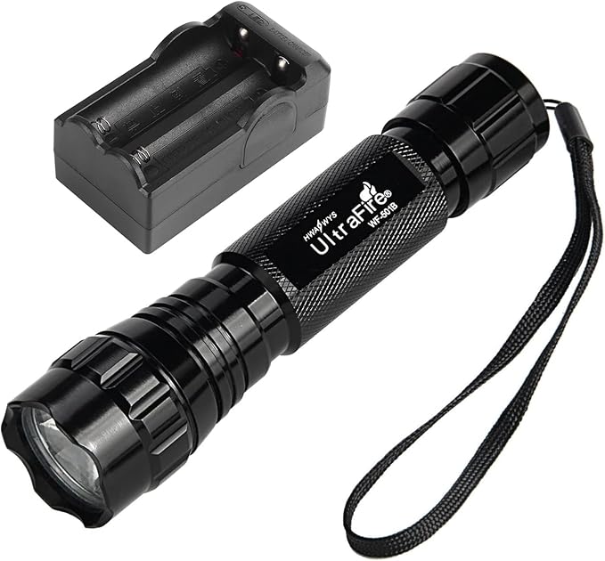 ULTRAFIRE Tactical Flashlight, WF-501B 800 Lumens Super Bright 5 Mode Mini LED Flashlight,IPX-65 Waterproof EDC Handheld Torch for Outdoor Camping and Hiking