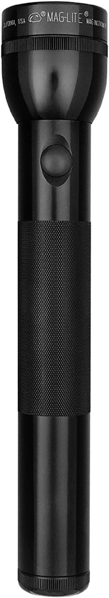 MagLite - S3D015 Maglite Heavy-Duty Incandescent 3-Cell D Flashlight in Display Box, Black