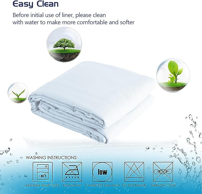 Sleeping Bag Liner Camping Travel Sheet Lightweight Hotel Sheet Compact Sleep Bag Camping Youth Hostels