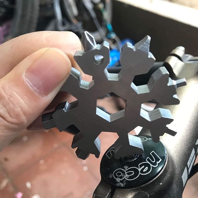 20 In 1 Snowflake Multi-Tool,Great Christmas stocking stuffer,Unique Gifts for Dad Men Women