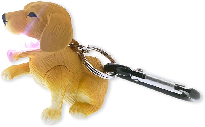 Big Discoveries WildLight Animal Carabiner Flashlight - Fun Mini Keychain Flash Lights for Kids, Nurses, Camping