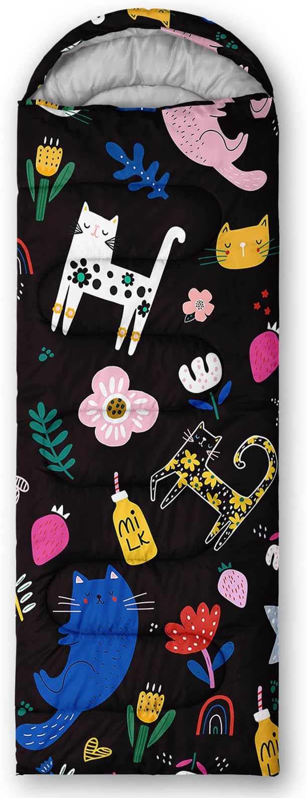 Camping Sleeping Bags,Mermaid Horse Butterfly Starry Sky 3 Season Warm & Cool Weather,Lightweight,Waterproof Sleeping Bags for Adults & Kids,Traveling,and Outdoors,Camping Gear Equipment