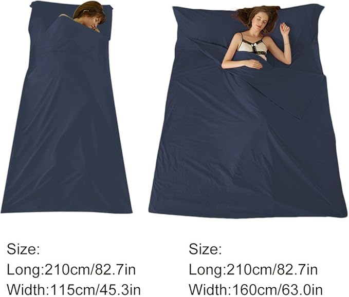Sleeping Bag Liner Camping Sheets Travel Sheets for Hotel Lightweight Hotel Sheet Compact Sleep Bag Sack Breathable Travel Sleeping Bag for Hotels Camping Youth Picnic Adult Compact Sacks