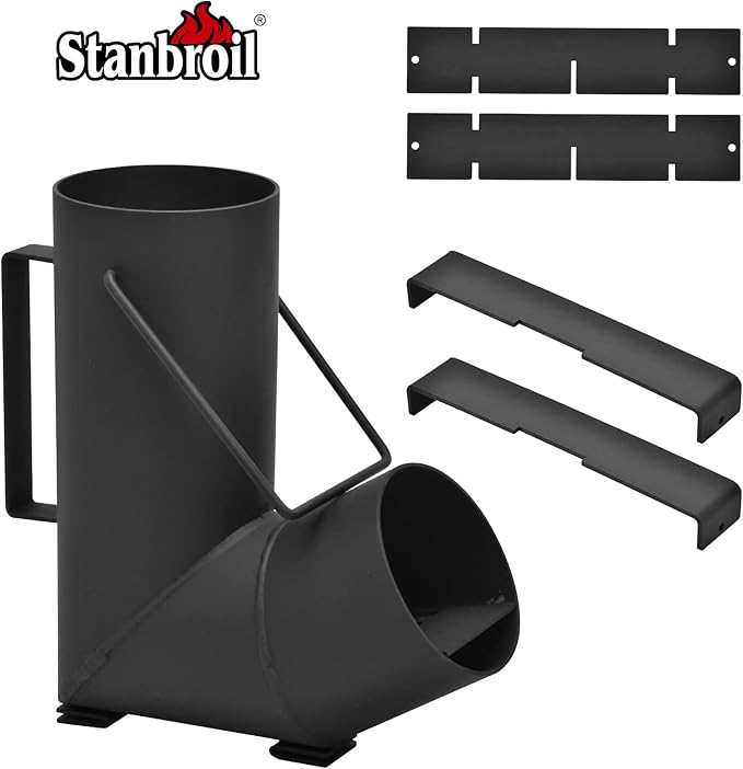 Stanbroil Camping Rocket Stove for Outdoor Cooking, Portable Wood Burning Stove for Backyard, Camp Cooking and Emergency Situations
