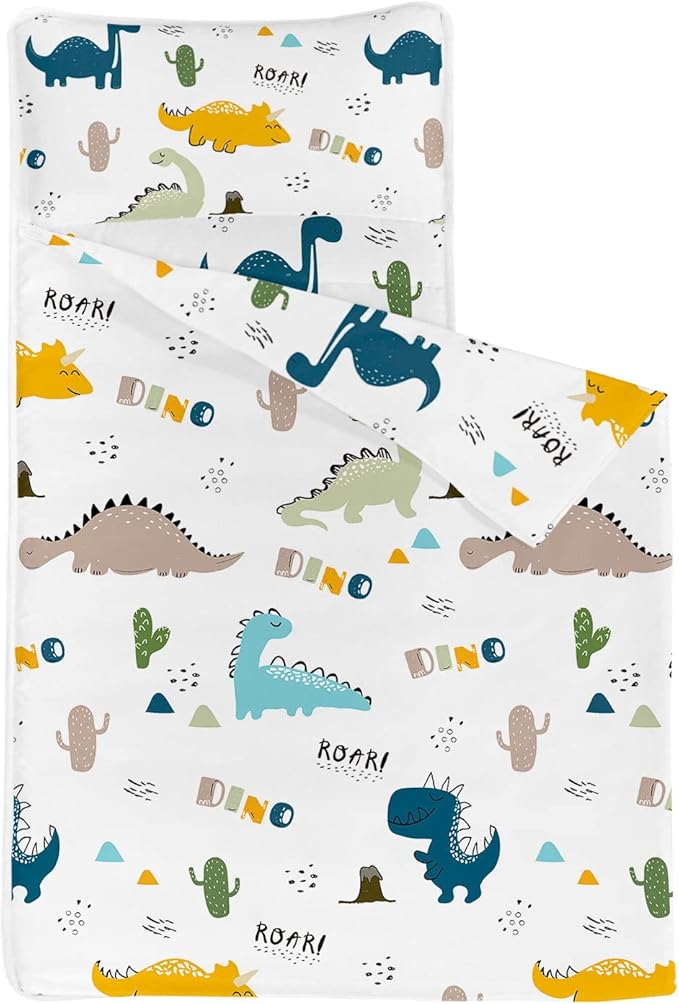 Space Nap Mat - Space Ship Galaxy Sleeping Bag with Removable Pillow - Daycare and Sleepovers Preschool Kindergarten Bedding Set for Kids Toddler Boys Girls