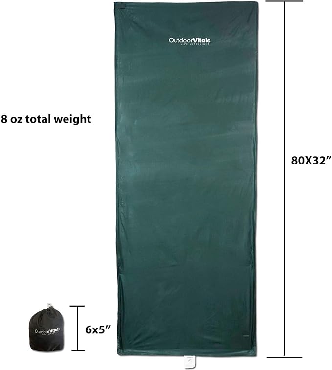 Sleeping Bag Liner (Charcoal, Mummy/Micro Polyester)