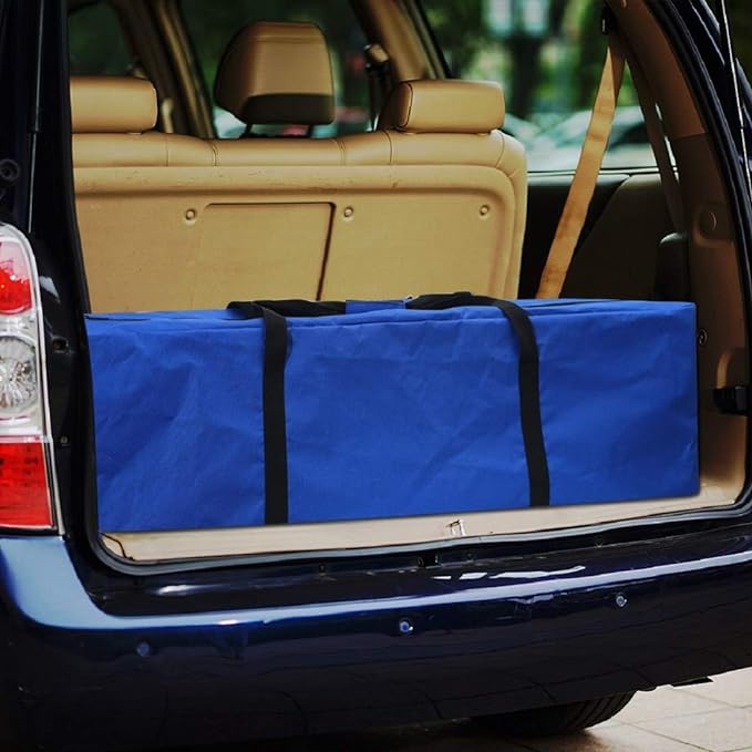 Sports Duffle Bag - Extra Large Travel Duffel Luggage Bag with Upgrade Zipper, Sturdy & Water Resistant Big Storage Bag for Christmas Tree (Blue 47inch 2Pack)