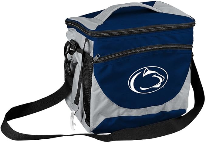 Logo Brands NCAA Unisex Adult 24-Can Cooler with Bottle Opener and Front Dry Storage Pocket, One Size, Multicolor