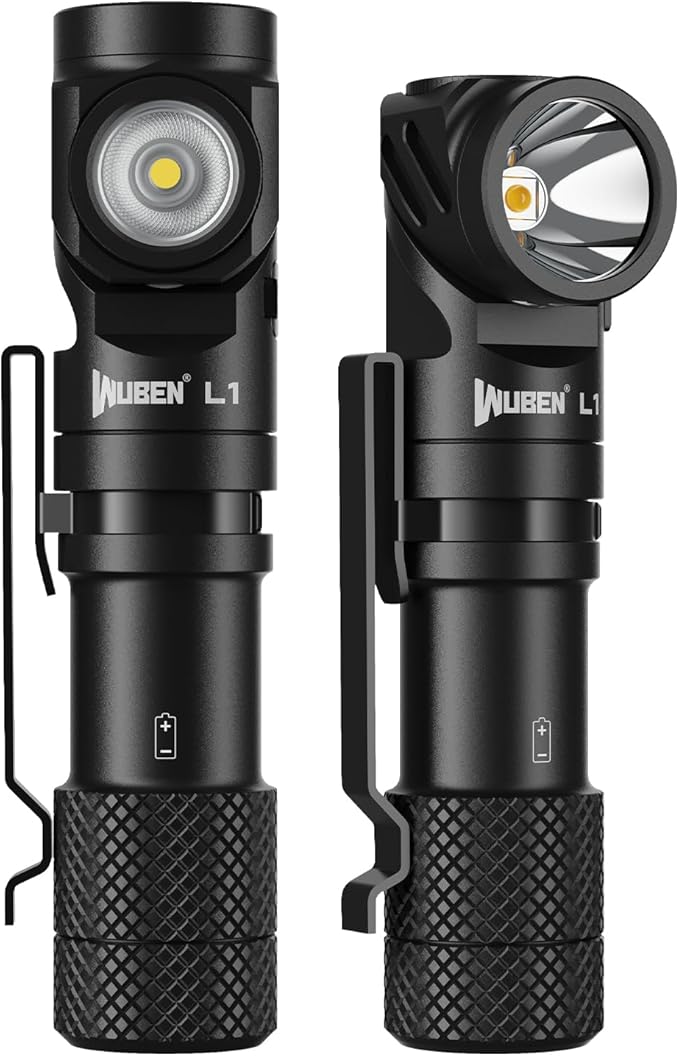 WUBEN L1 Flashlight Rechargeable Led Flashlights High Lumens 2000 Lumen Battery Powered, Super Bright Tactical Multifunctional IP68 Waterproof Powerful Handheld Flash Light for Emergencies Camping
