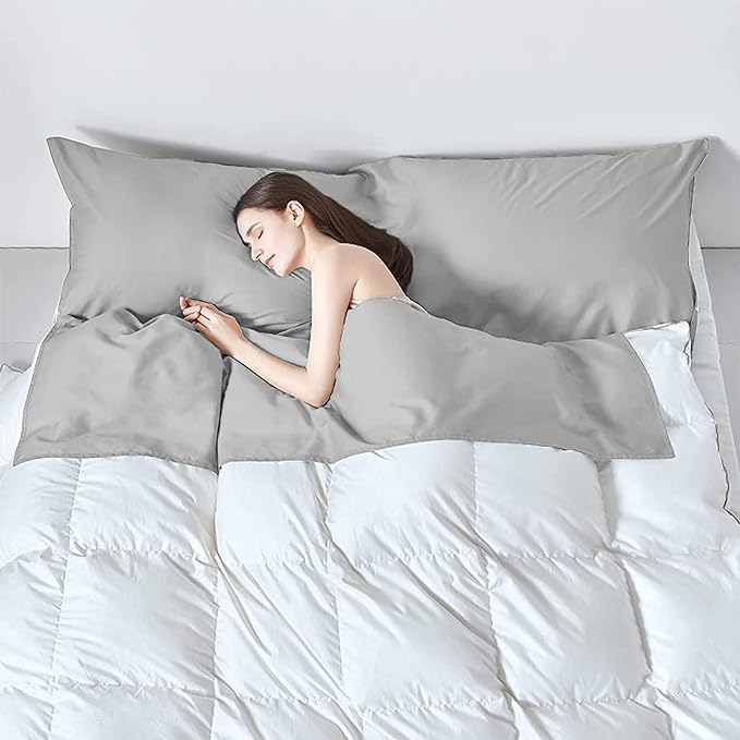 Sleeping Bag Liner, Lightweight Portable, Soft Travel and Camping Sheet, with Compact and Carry Bag, for Travel, Hotel