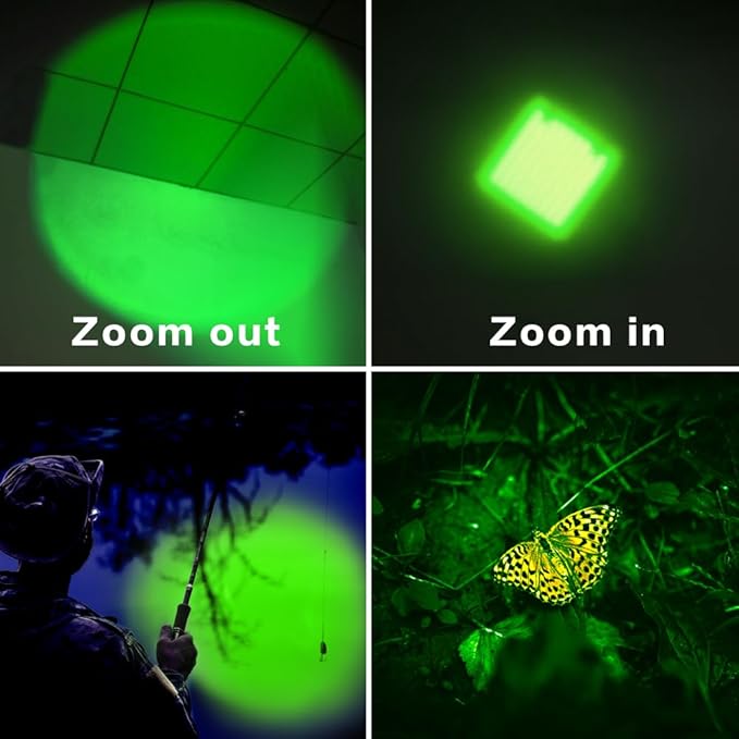 10 Pack Green Light Flashlight, 1 Mode Green LED Flashlight, Green Light for Night Observation