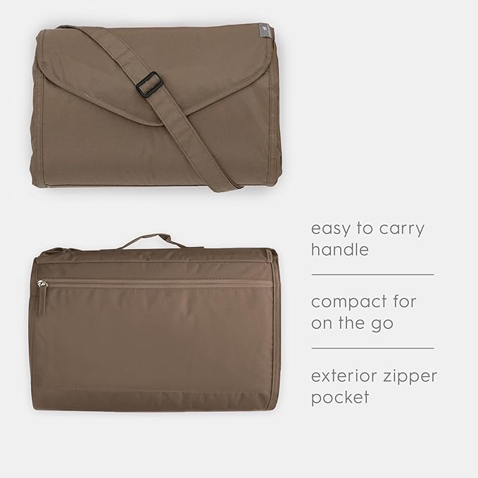 Little Unicorn Outdoor Family Picnic & Beach Blanket, Water-Resistant, Compact Fold, XL Size, 5 x 10 feet, (Sun Baked)