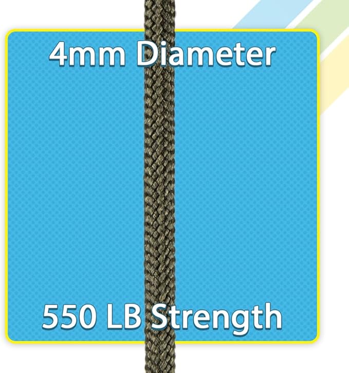 West Coast Paracord 550lb Paracord Spools – 7 Strand Type III Tactical Parachute Cord for Hiking, Camping, and Fishing – Midnight Blue (100 ft)