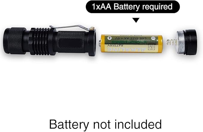KunHe 6 Pack Small Mini Single Mode Led Handheld Flashlights Aa Battery 1 Mode Flashlight Powerful