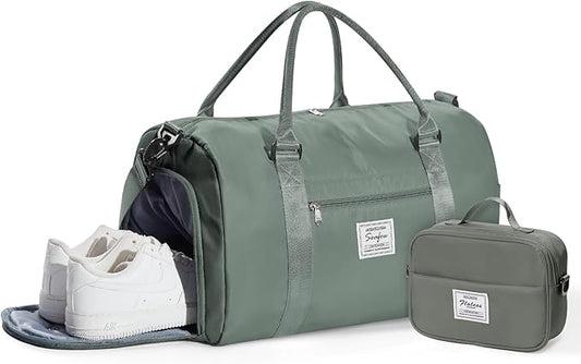 Gym Bag Womens,Travel Duffel Carry on Bag Sport Tote Bag Weekend Overnight Bag