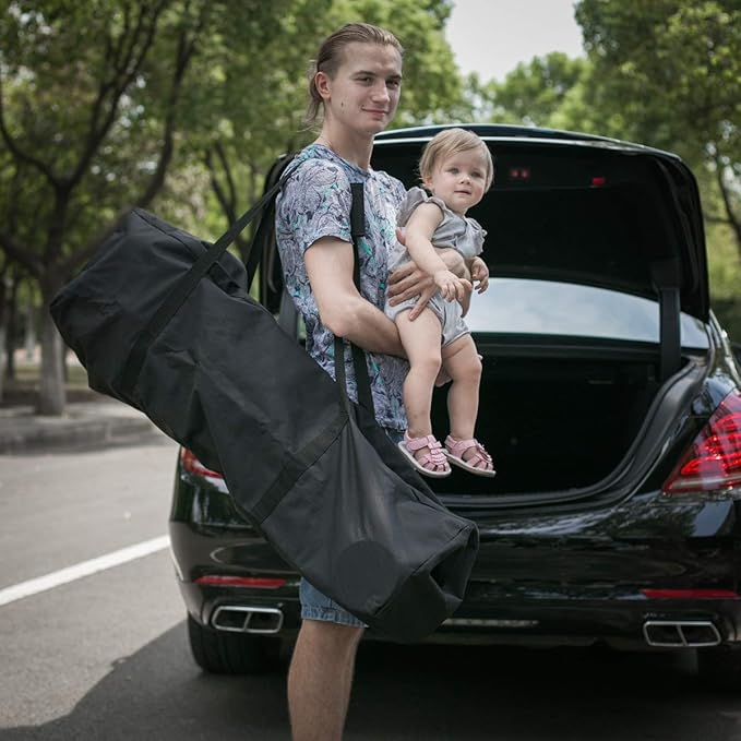 INFANZIA Duffel Travel Sports Equipment Bag, Long Luggage Bag with Upgrade Zipper Water Resistant, Extra Large Foldable Storage Bag for Camping, Tent, Tripod, Fishing(45x12x13 inch,1PCS)