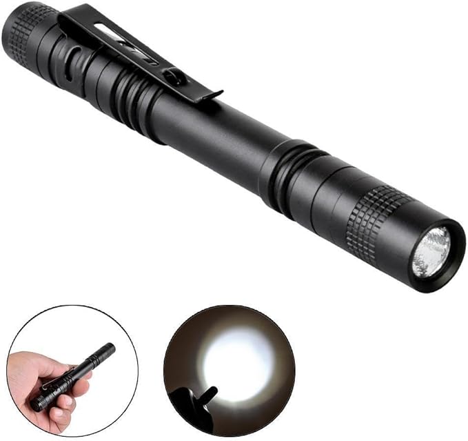 Pen Flashlight,10PCS Led Pen Light Flashlights with Clip,500 Lumen Mini Flashlight Medical Penlight