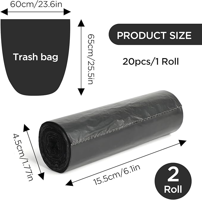 40PCS Biodegradable Camping Toilet Bags, 22L Capacity, Portable Toilet Bags for portable potty, Camping Toilet Accessories for Eco-Friendly Waste Disposal in Outdoor Adventures
