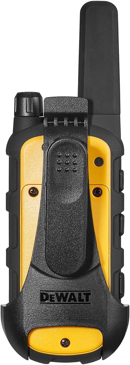 DEWALT DXFRS800 2 Watt Heavy Duty Walkie Talkies - Waterproof, Shock Resistant, Long Range & Rechargeable Two-Way Radio with VOX (24 Pack w/ 4X Gang Chargers) (4DXFRS800-BCH6)