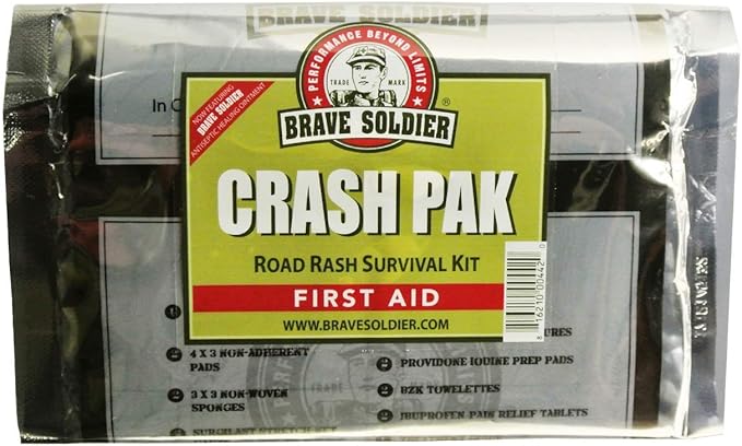 Cyclist First Aid Kit – Antiseptic Healing Ointment, Bandages, Pain Relief for Road Rash, Cuts, Scrapes and Burns