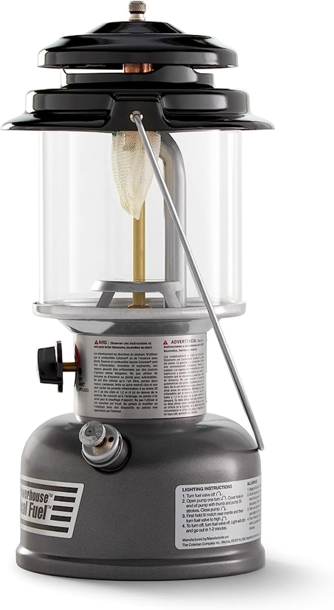 Coleman Powerhouse Dual Fuel Lantern Shines up to 800 Lumens & InstaClip Lantern Mantles, 2-Pack of #21 Lantern Mantles for Fueled Lanterns, Change Mantles in Seconds with Clip Attachment
