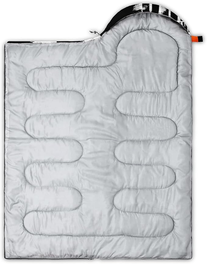 AILONEN Boys Sports Camping Sleeping Bags,Lightweight & Waterproof,3 Season Warm & Cool Weather,Black Player Basketball Sleeping Bags for Kids Adults,Travelling,Outdoors