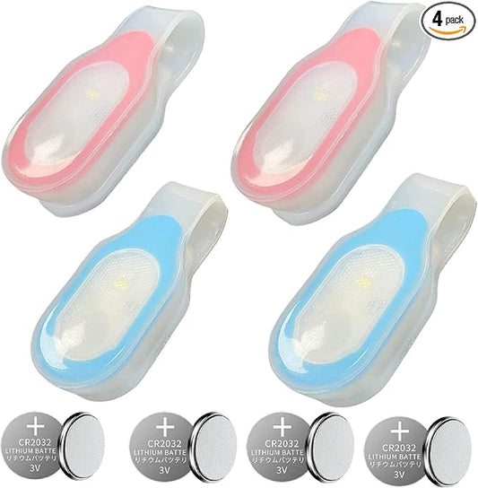 Night Light for Nurse, Hands Free Flashlight,Nurse Light Clip,Magnetic Flashlight for Walking Running Pets Outdoors Emergency (4 Pack)