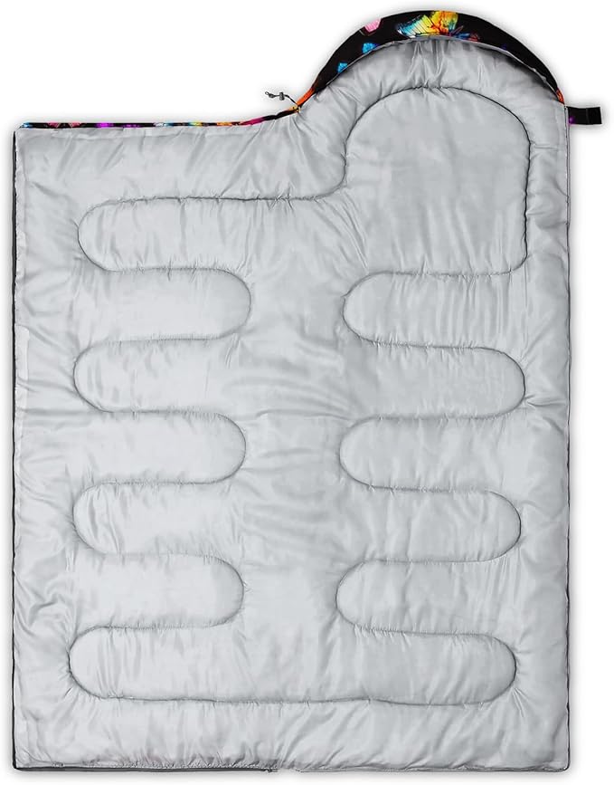 Camping Sleeping Bags,Mermaid Horse Butterfly Starry Sky 3 Season Warm & Cool Weather,Lightweight,Waterproof Sleeping Bags for Adults & Kids,Traveling,and Outdoors,Camping Gear Equipment