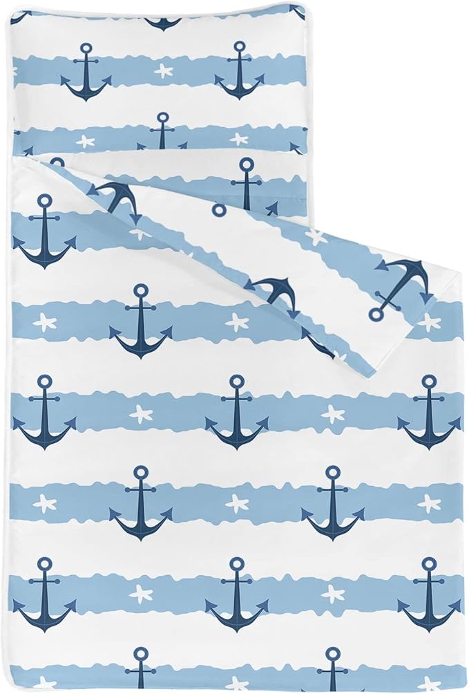 Space Nap Mat - Space Ship Galaxy Sleeping Bag with Removable Pillow - Daycare and Sleepovers Preschool Kindergarten Bedding Set for Kids Toddler Boys Girls
