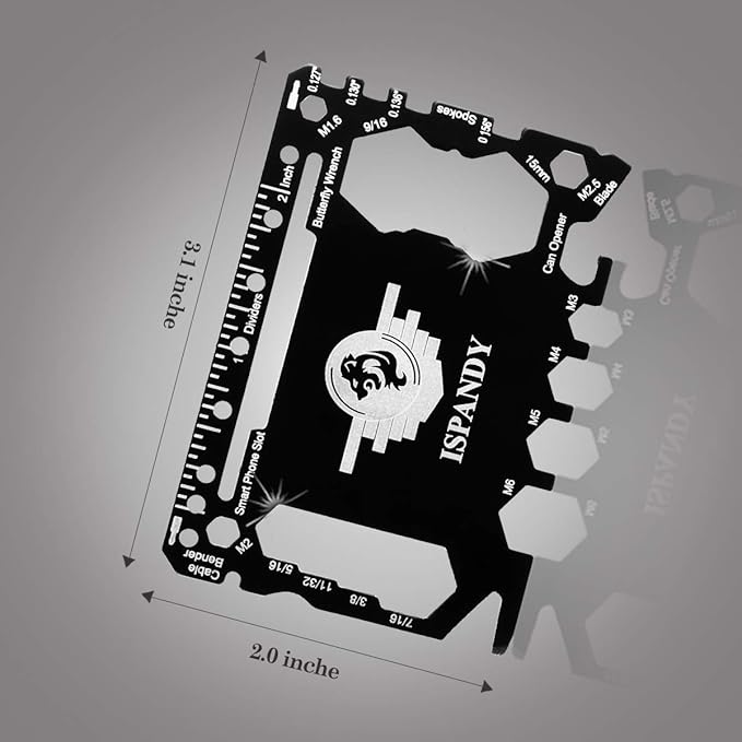 Multitool Tool Pocket Tool Gift for Men with 7 in 1 Folding Keychain Tool,18 in 1 Pocket Tool,46 in 1 Credit Card Tool Wallet Tool Gift Boxed Stocking Stuffers for Men, Husband, Father's Day Gift…