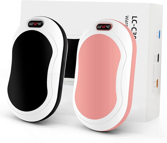 Hand Warmers Rechargeable,10000mAh Rechargeable hand Warmer, 12Hrs Long Heating Electric Hand Warmer, Electric Portable Pocket Heater, Heat Therapy Great for Raynauds, Hunting, Golf, Camping