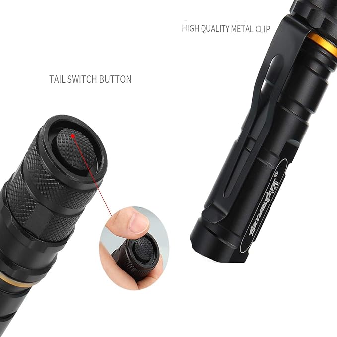Brightes Flashlight high lumens,Powerful Tactical Flashlights,Adjustable Focus,Waterproof LED Flashlights for Camping Emergencies