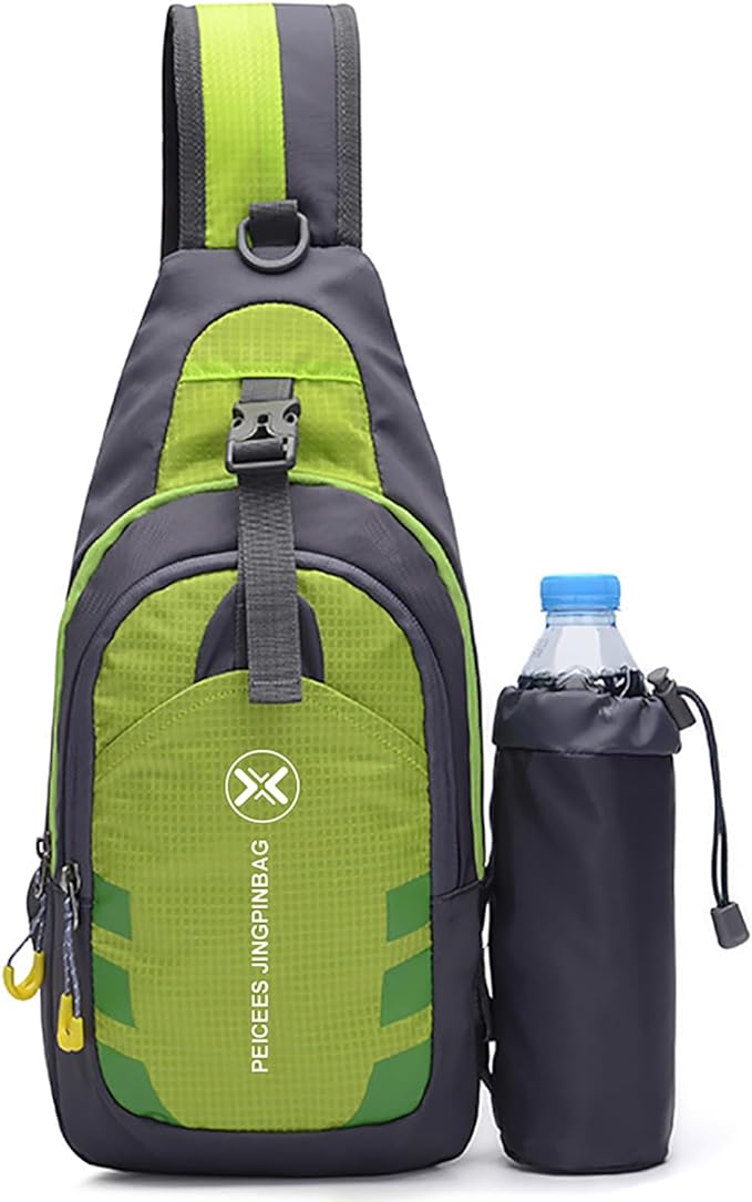 Peicees Chest Crossbody Sling Backpack Bag Travel Bike Gym Daypack for Women Men