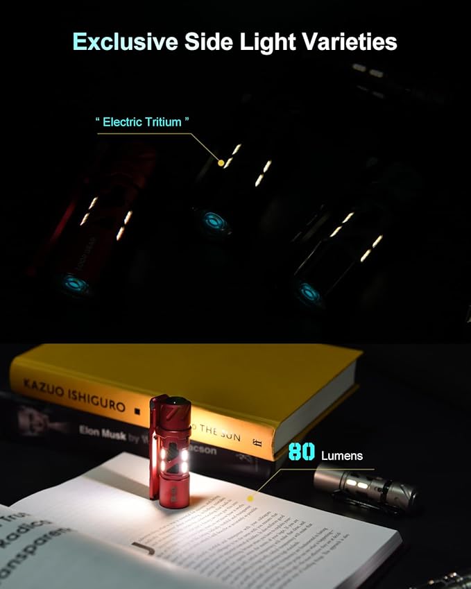 SK03 Pro AA Mini LED Flashlight, 1000 High Lumens EDC Flashlight with Magnetic Bracket, 4 Colors Filters, 10 Modes, USB C Rechargeable Pocket Flashlight for Camping, Hiking