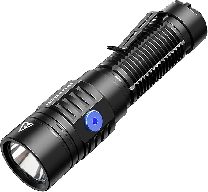 E37 USB C Rechargeable LED Handheld Flashlights, 2530 Lumens - Ultra-Compact and Super Bright for Daily Carry, Work, Camping, Hiking - Ideal for Emergency and Law Enforcement Use