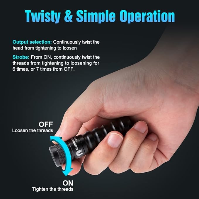 LUMINTOP EDC15 Keychain Flashlight 760 Lumens Mini EDC Flashlight 80 Hours Burn Time, 5 Modes, IPX8 Waterproof Torch Floodlight for Everyday Carry, Camping, Hiking