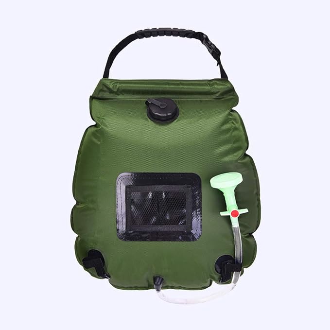 CLICIC Solar Shower Bag 5 gallons/20L Solar Heating Shower Bag with Removable Hose and On-Off Switchable Shower Head for Outdoor Camping Beach Swimming Traveling Hiking