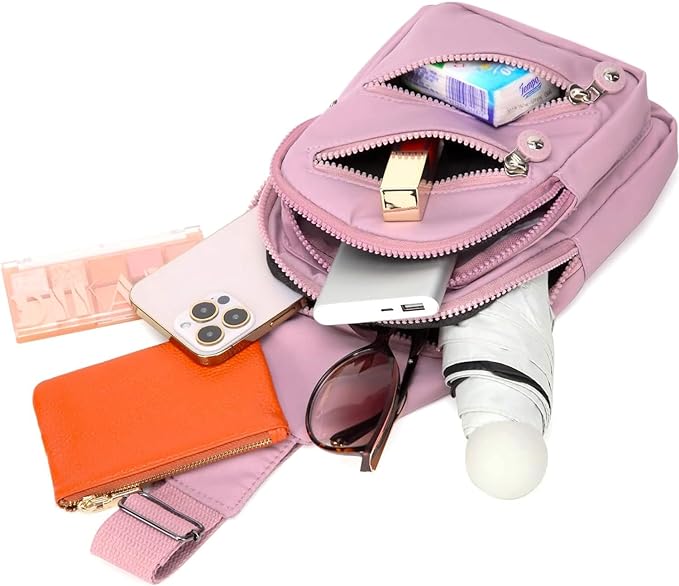 Small Sling Backpack Crossbody Sling Bag, Chest Bag Daypack Fanny Pack Cross Body Bag for Outdoors Hiking Traveling