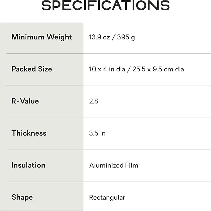 NEMO Tensor Trail Ultralight Insulated Sleeping Pad, Regular