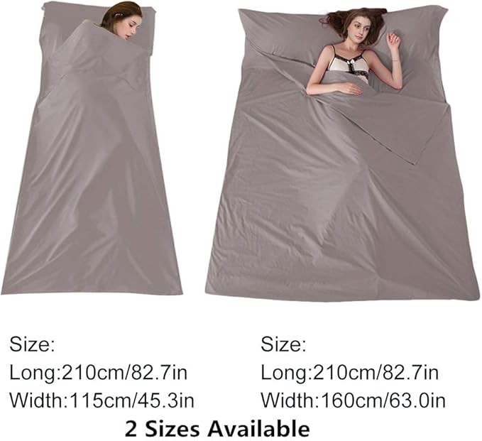 Sleeping Bag Liner Camping Sheets Travel Sheets for Hotel Lightweight Hotel Sheet Compact Sleep Bag Sack Breathable Travel Sleeping Bag for Hotels Camping Youth Picnic Adult Compact Sacks