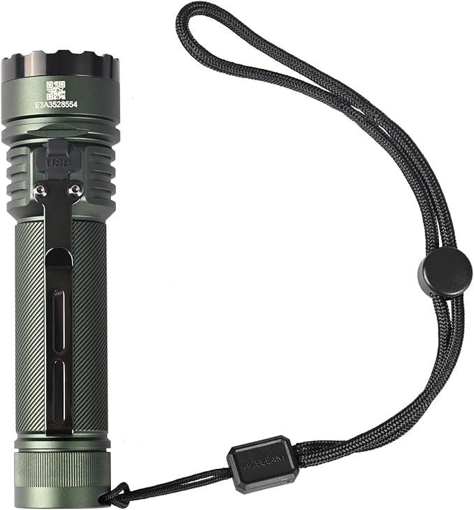 ACEBEAM E75 3000 High Lumens Flashlight with Magnetic Base, Super Bright LED Flashlight Rechargeable, IPX8 Water-Resistant Tactical EDC Flash Light, 26 Days Super Long Lasting for Camping,Everyday Use