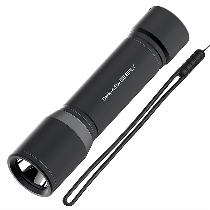BEEFLY F1P Flashlight Rechargeable, Tactical Flashlights, Small LED Flash Light for Home Emergency, Camping,Outdoor, 3 Modes, 350 Lumens