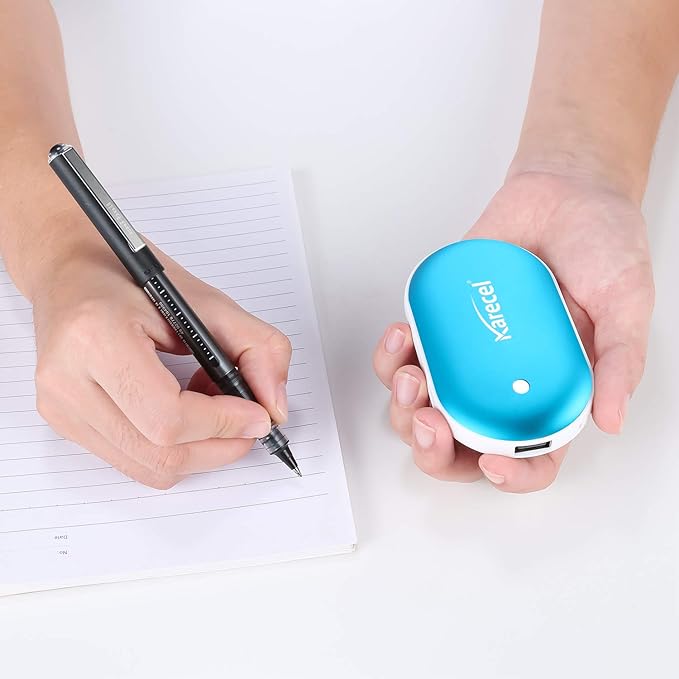 Karecel Hand Warmers Rechargeable, Electric Hand Warmer Reusable 5200mAh Portable USB Heater Battery Hot Pocket Warmer Heat Handwarmers, Cool Winter Gift for Men and Women Outdoor Camping Skiing