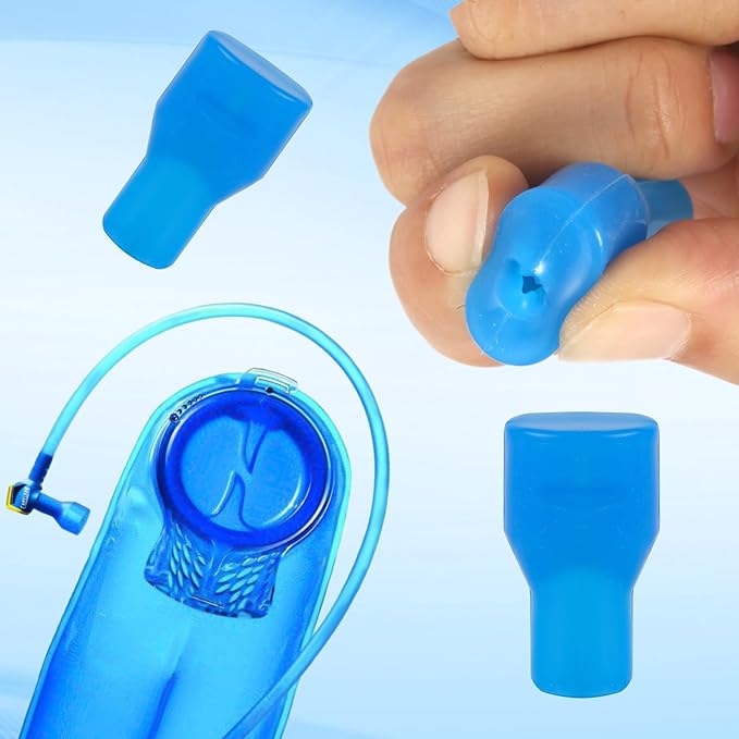 10pcs Mouthpiece Replacement for Camelbak, Blue Silicone Bite Valve Replacement Hydration Pack Bite Valve Parts Accessories for Hydration Bladder