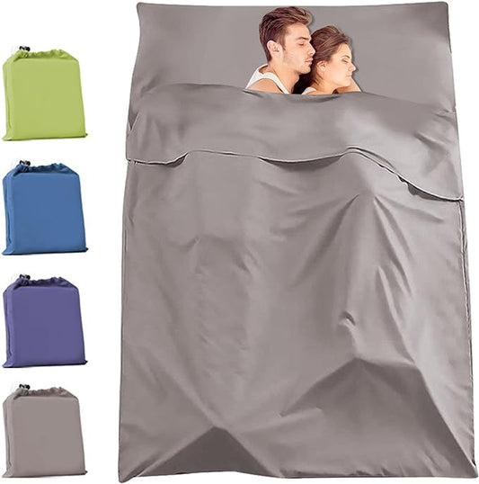 Travel and Camping Sheets Sleeping Bag Liner,Lightweight Travel Sheets for Hotel Portable Hotel Sleeping Bag Sack for Adults,Premium Soft Hotel Sleep Sheet for Traveling Hostels Picnic