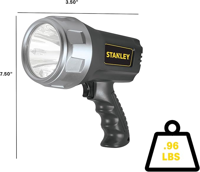 STANLEY SL3HS Rechargeable 900 Lumen Lithium Ion Ultra Bright LED Spotlight Flashlight