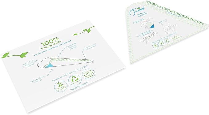 10 Portable Disposable Single Use Female Urine Funnels -Perfect at Airports, While Camping, for Doctor's Visits, in Public Restrooms, at Music Festivals & Anywhere in Between - Pack of 10